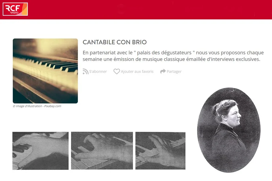 Blanche Selva dans Cantabile con Brio sur RCF Isère et Belgique